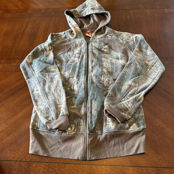 Jackets & Blazers - She Outdoors Women's zip up camouflage jacket green/brown Size: Small